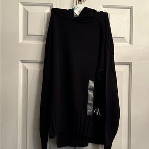 Calvin Klein women’s Black Crewneck Hooded Sweater